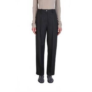 NEW ALYSI soft wool trousers in ghisa